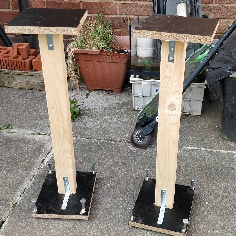 Custom Speaker stands built out of spare wood DIY Stands HifiGuides Forums