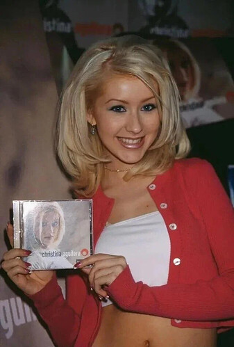 Christina Aguilera promoting her first album, 1999 2