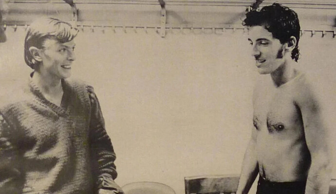 David Bowie meeting Bruce Springsteen in '74