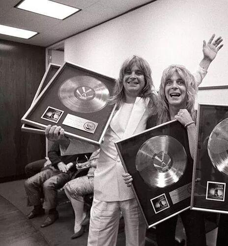 Ozzy Osbourne with Randy Rhoads in 1981