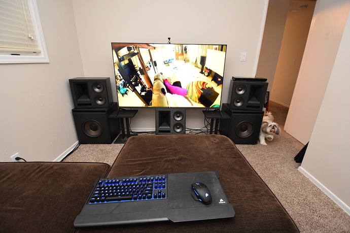 home theater set up compressed