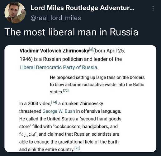 most liberal man in russia