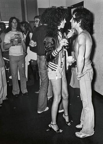 Bon Scott and Babe in 1978