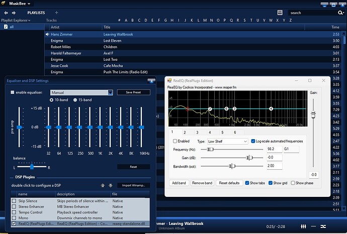 musicbee with EQ