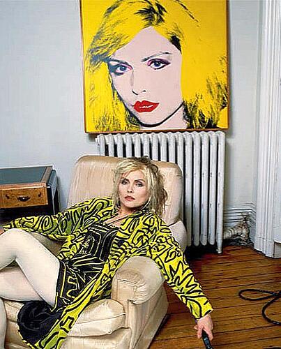 Debbie Harry and her Warhol Portrait