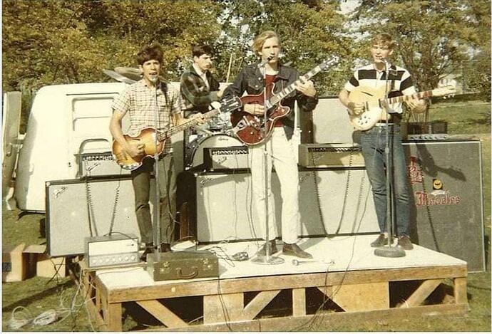 Joe Walsh and his band The Measles performing at Kent State in 1966