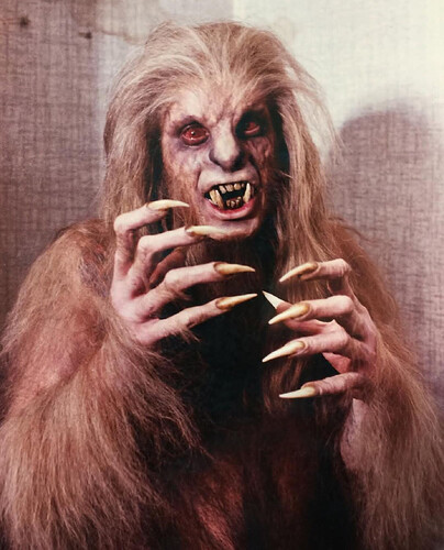 Ozzie Osbourne after transforming into a werewolf