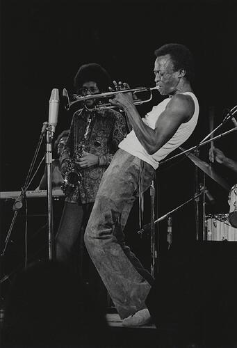 Miles Davis and Gary Bartz at Tanglewood in 1970