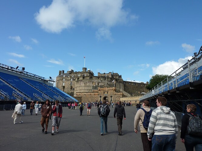 0331-Edinburgh 20 - Op weg naar Edinburgh Castle