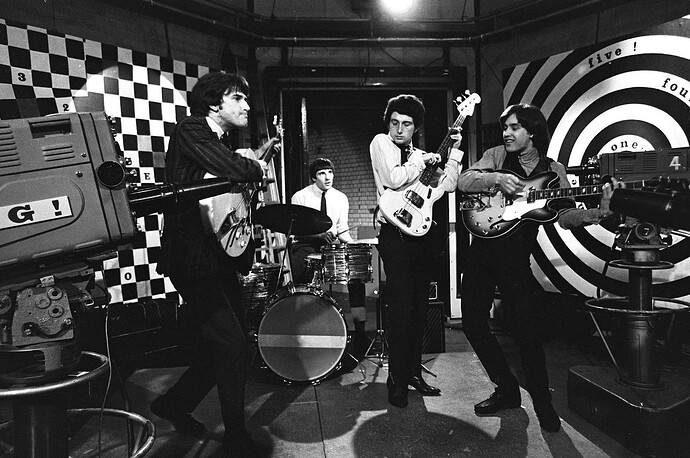 The Kinks on BBC television in 1967