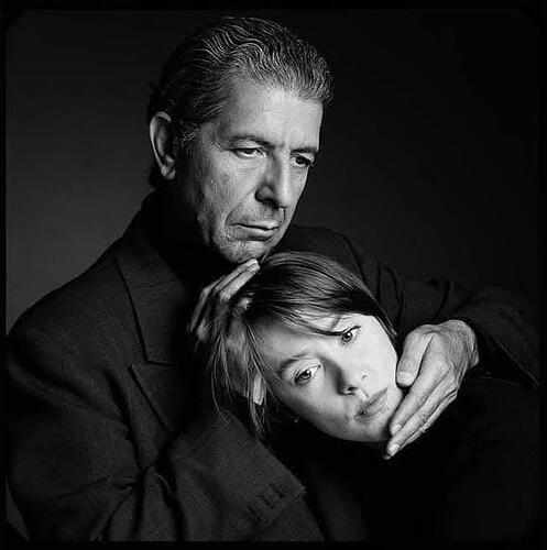 Leonard Cohen and Suzanne Vega in 1989