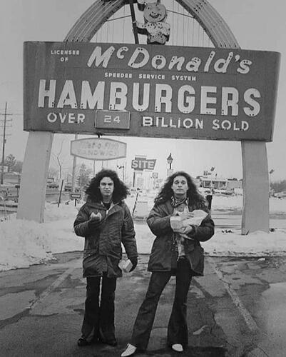 Eddie Van Halen and David Lee Roth at the Crestwood McDonald’s - 1978