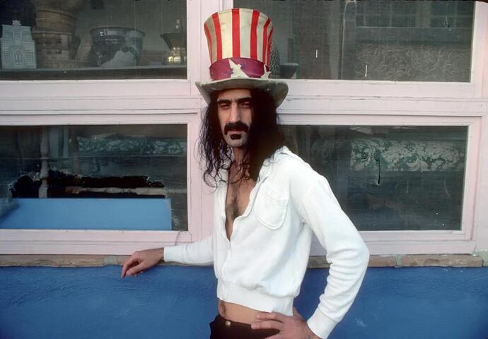 Frank Zappa as Uncle Sam for Independance Day 1979