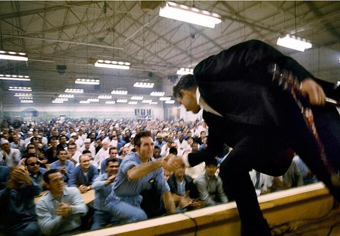 Johnny Cash Performing at Folsom Prison 1-13-1968