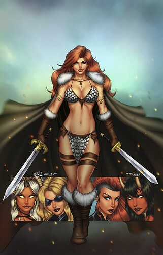 Red Sonja Comics Art