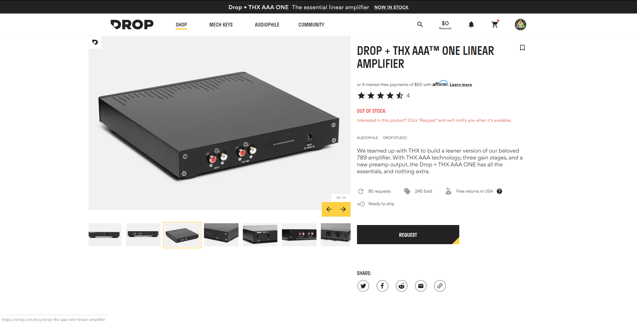 Drop Thx a One Official Headphone Amps Hifiguides Forums
